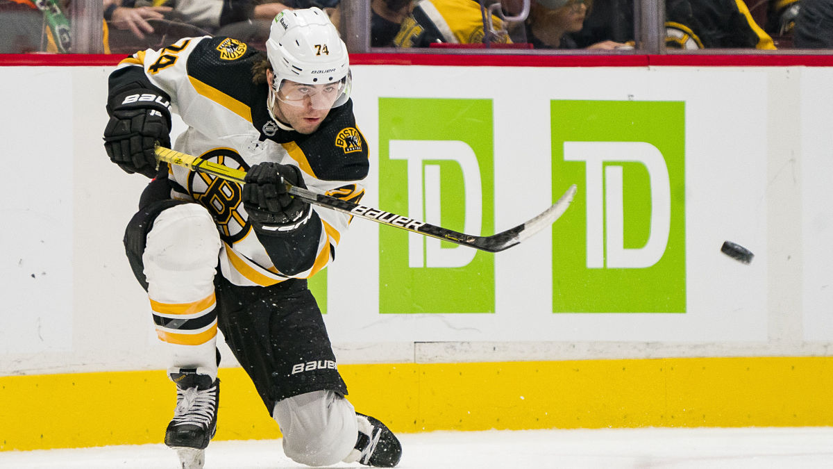 Boston Bruins forward Jake DeBrusk