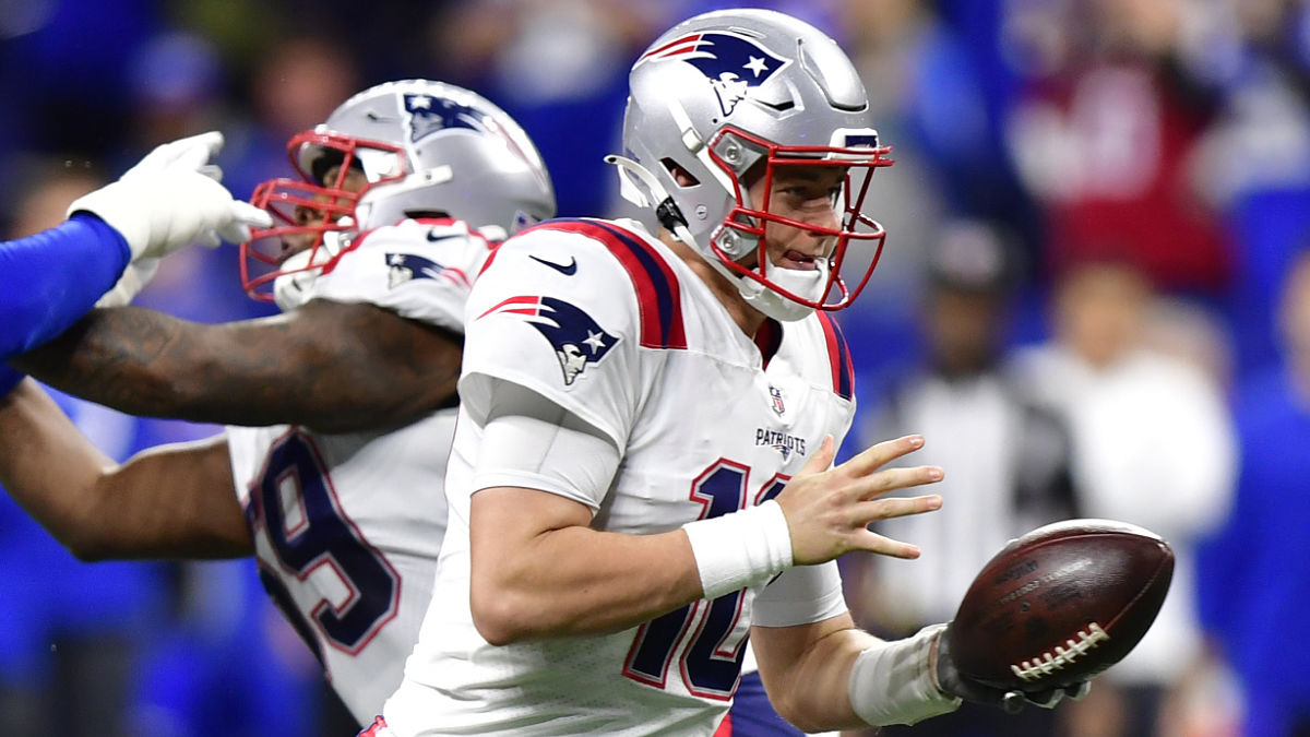 New England Patriots quarterback Mac Jones