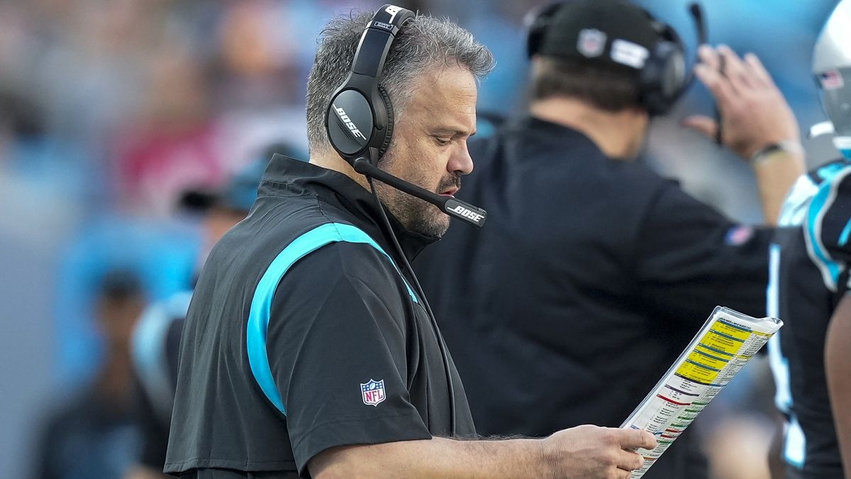 Carolina Panthers head coach Matt Rhule