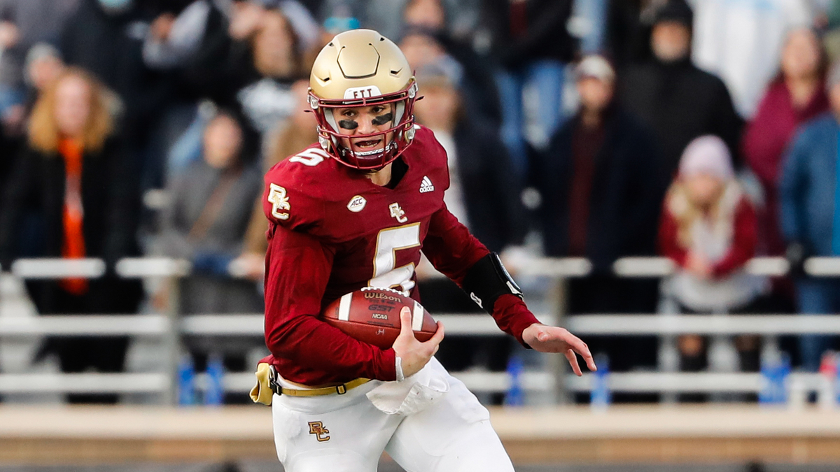 Boston College quarterback Phil Jurkovec