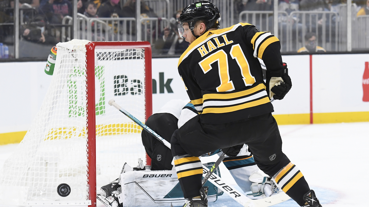 Boston Bruins forward Taylor Hall