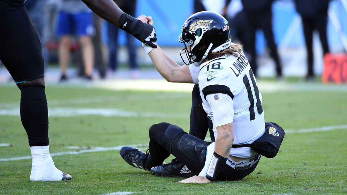 Jacksonville Jaguars quarterback Trevor Lawrence