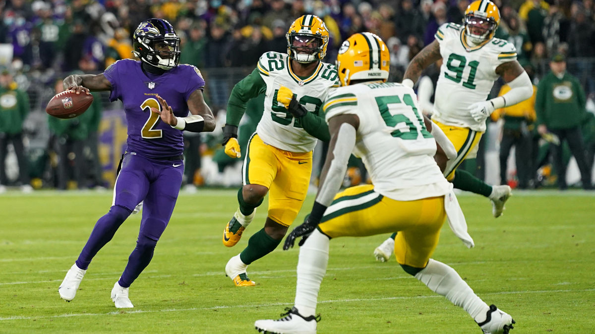 Baltimore Ravens quarterback Tyler Huntley