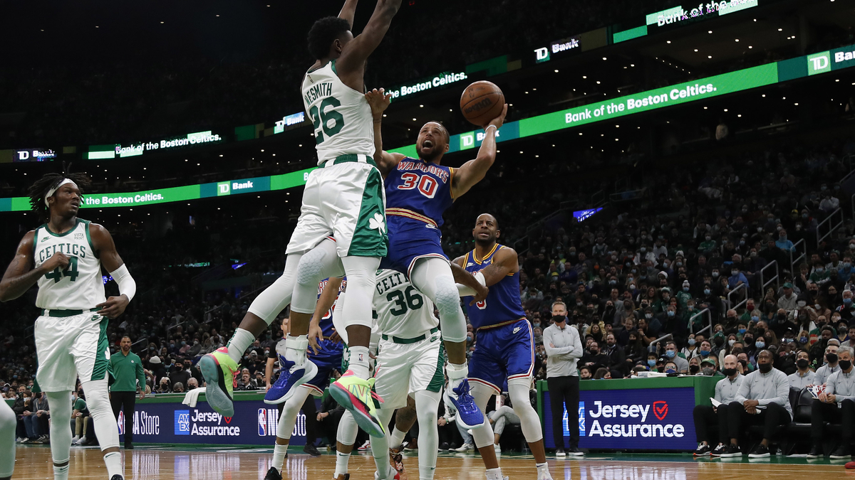 Boston Celtics forward Aaron Nesmith