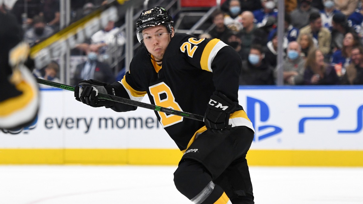 Boston Bruins forward Curtis Lazar