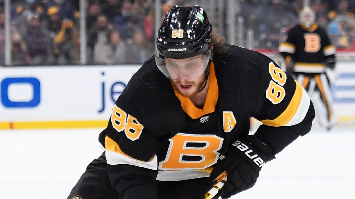 Boston Bruins winger David Pastrnak