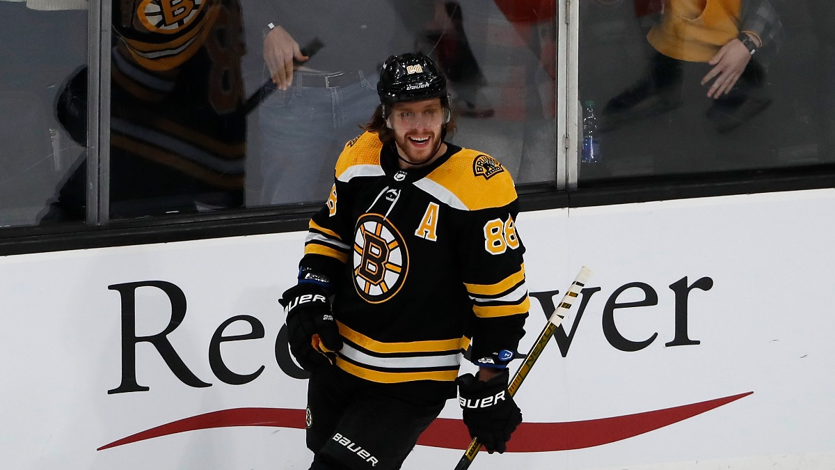 Boston Bruins forward David Pastrnak