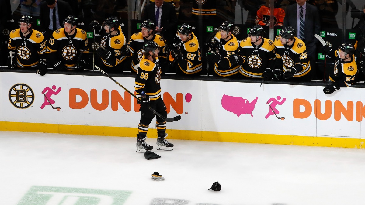 Boston Bruins winger David Pastrnak