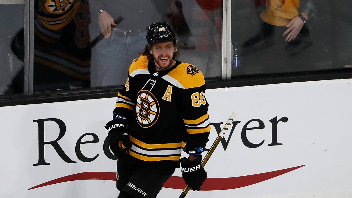 Boston Bruins winger David Pastrnak