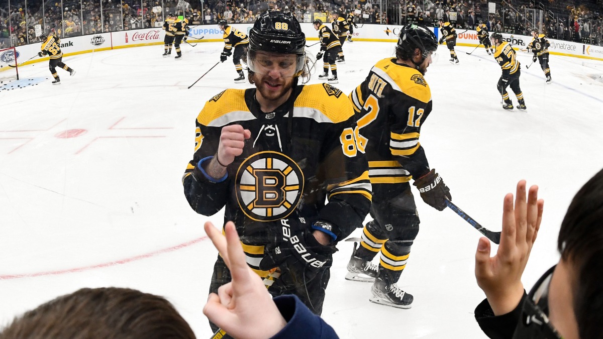 Boston Bruins winger David Pastrnak