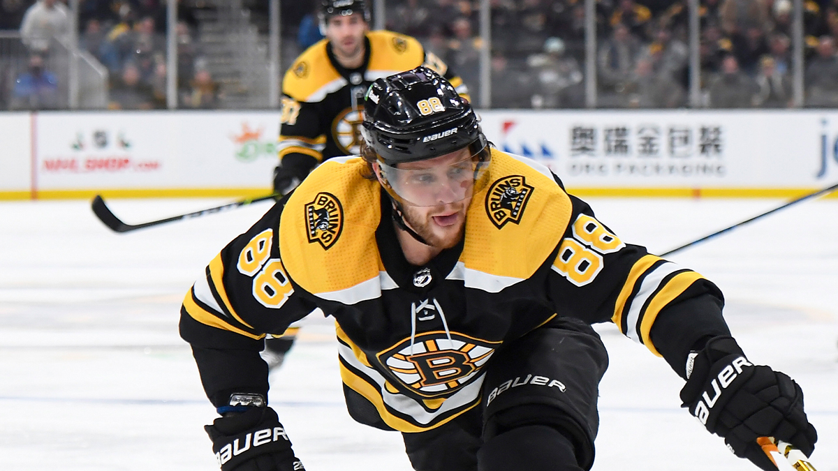 Boston Bruins forward David Pastrnak