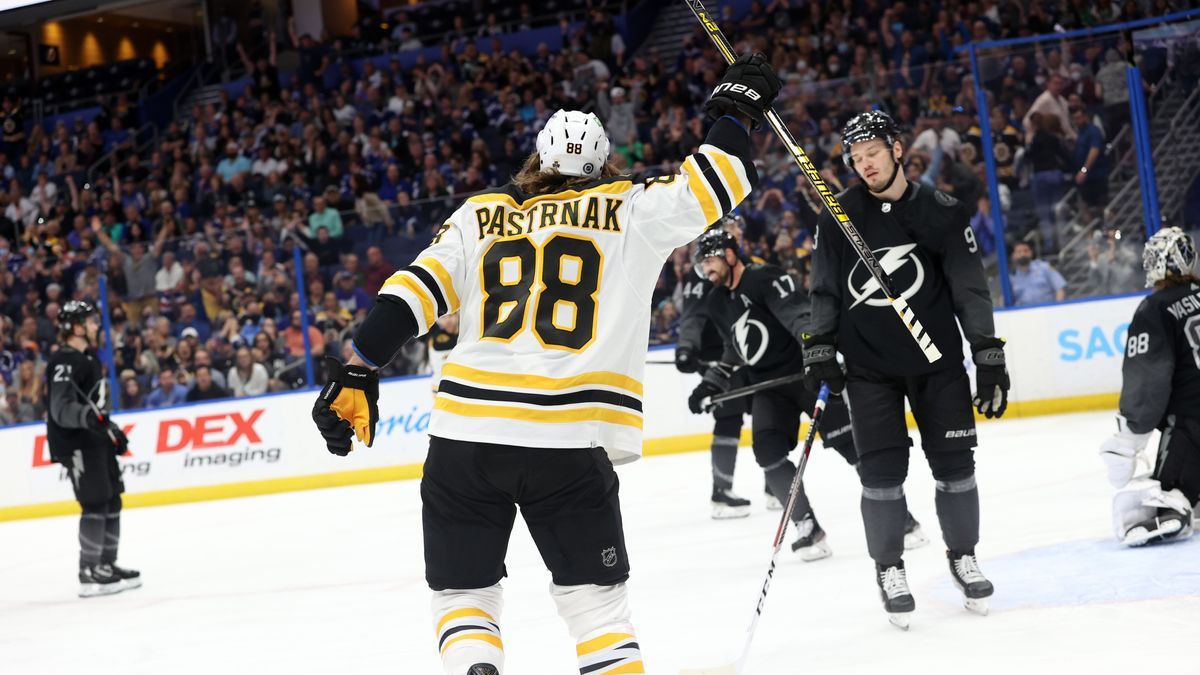 Boston Bruins wing David Pastrnak