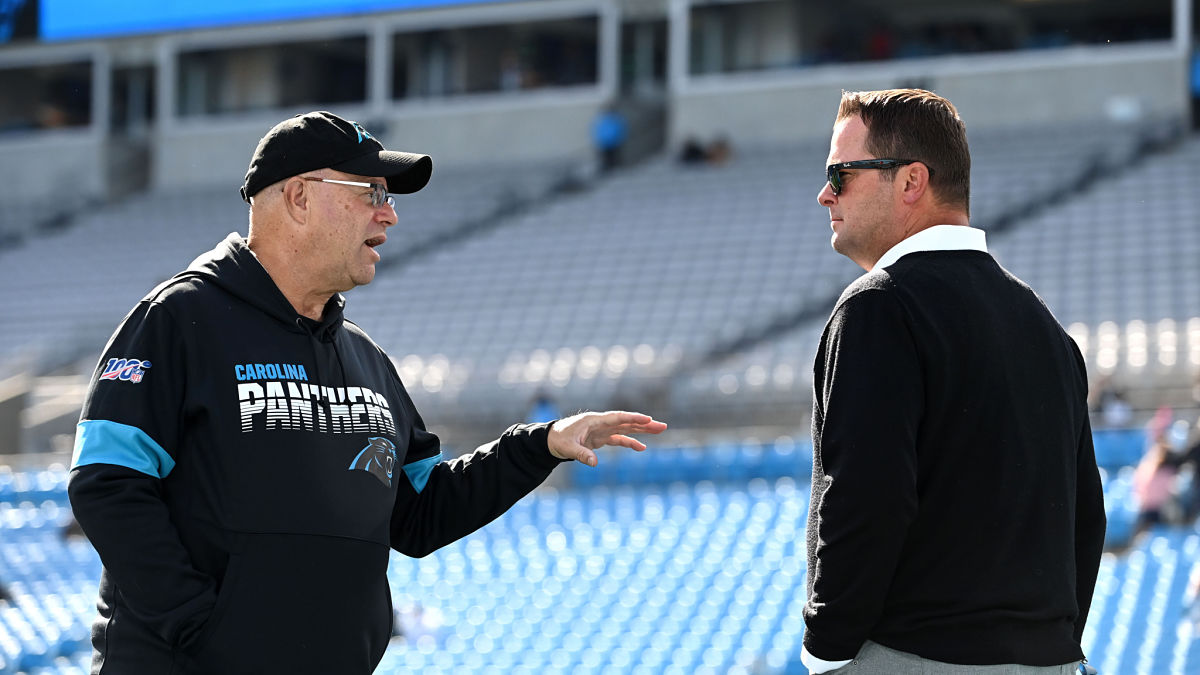 Carolina Panthers owner David Tepper and general manager Scott Fitterer