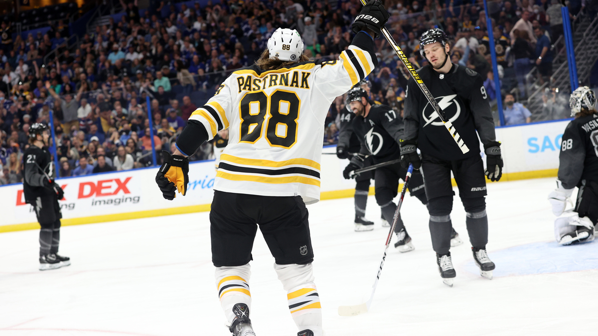 Boston Bruins forward David Pastrnak