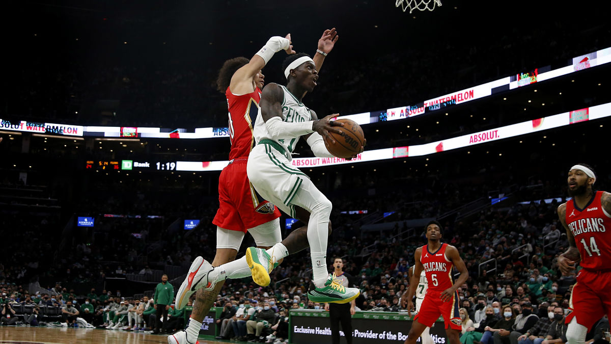 Boston Celtics guard Dennis Schroder