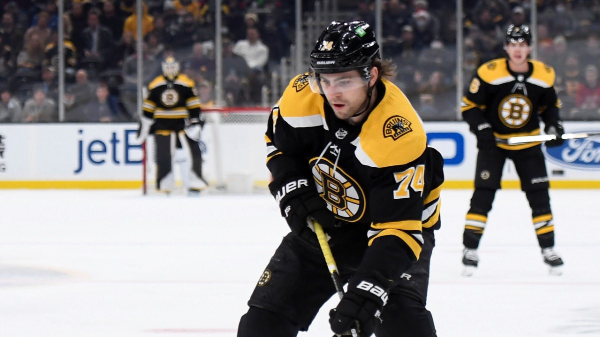 Boston Bruins forward Jake DeBrusk