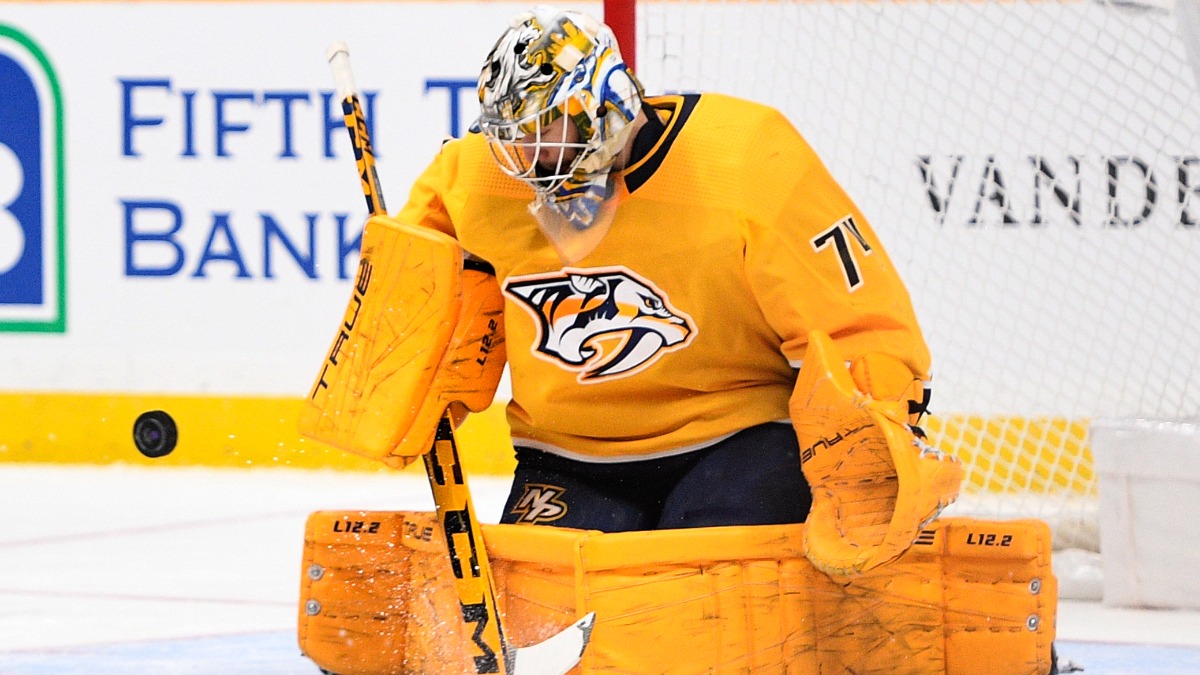 Nashville Predators goalie Juuse Saros