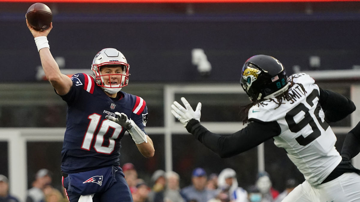 New England Patriots quarterback Mac Jones