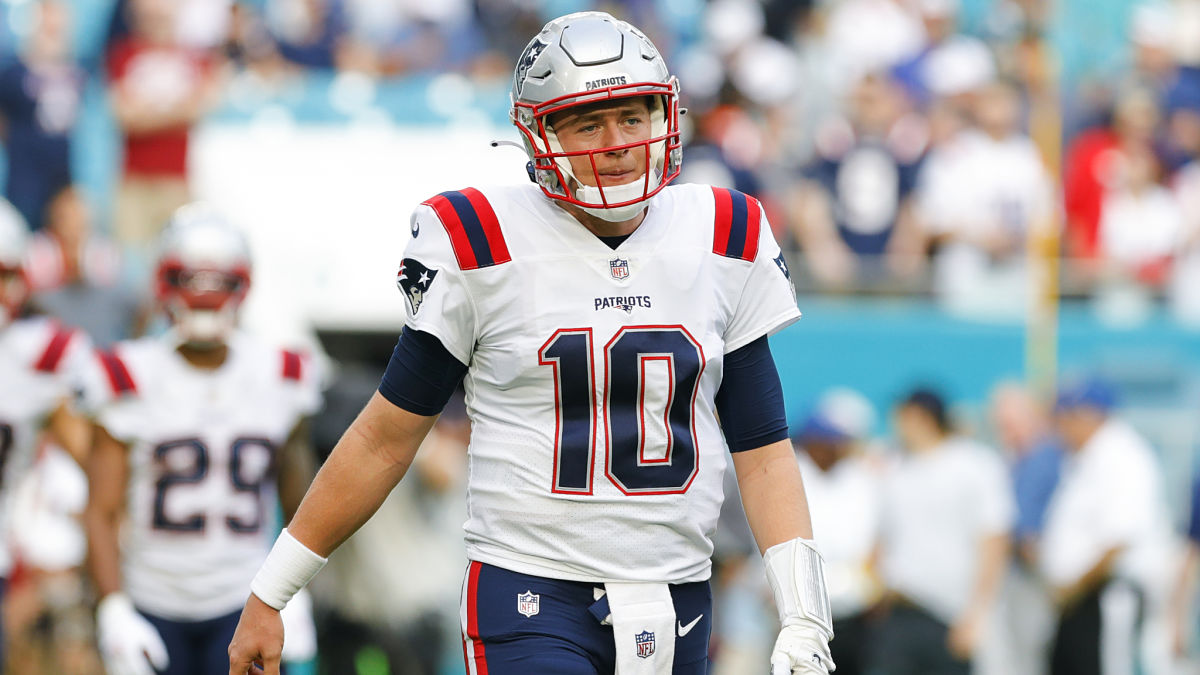 New England Patriots quarterback Mac Jones