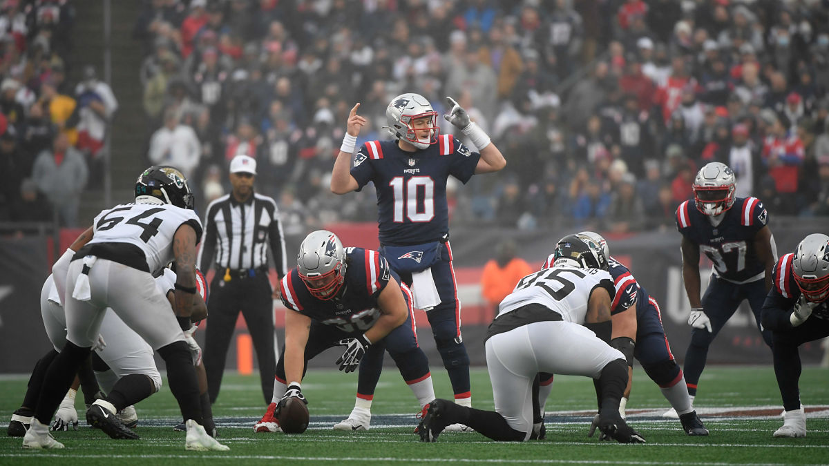 New England Patriots quarterback Mac Jones