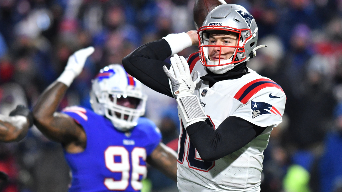 New England Patriots quarterback Mac Jones