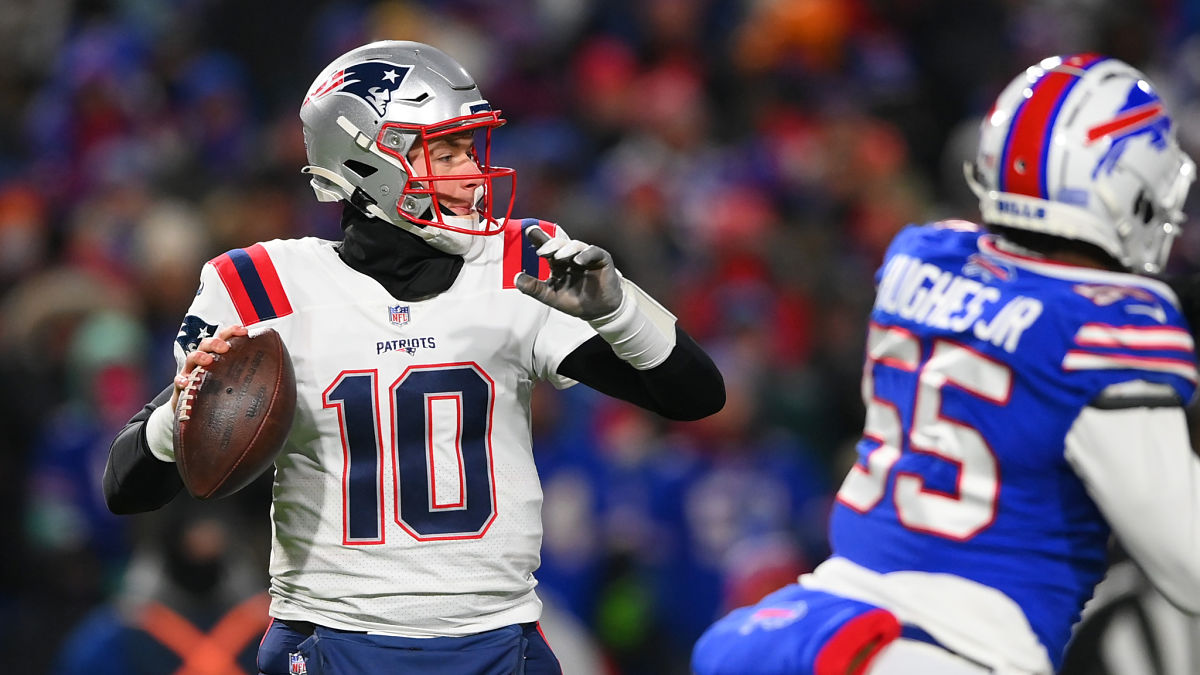 New England Patriots quarterback Mac Jones
