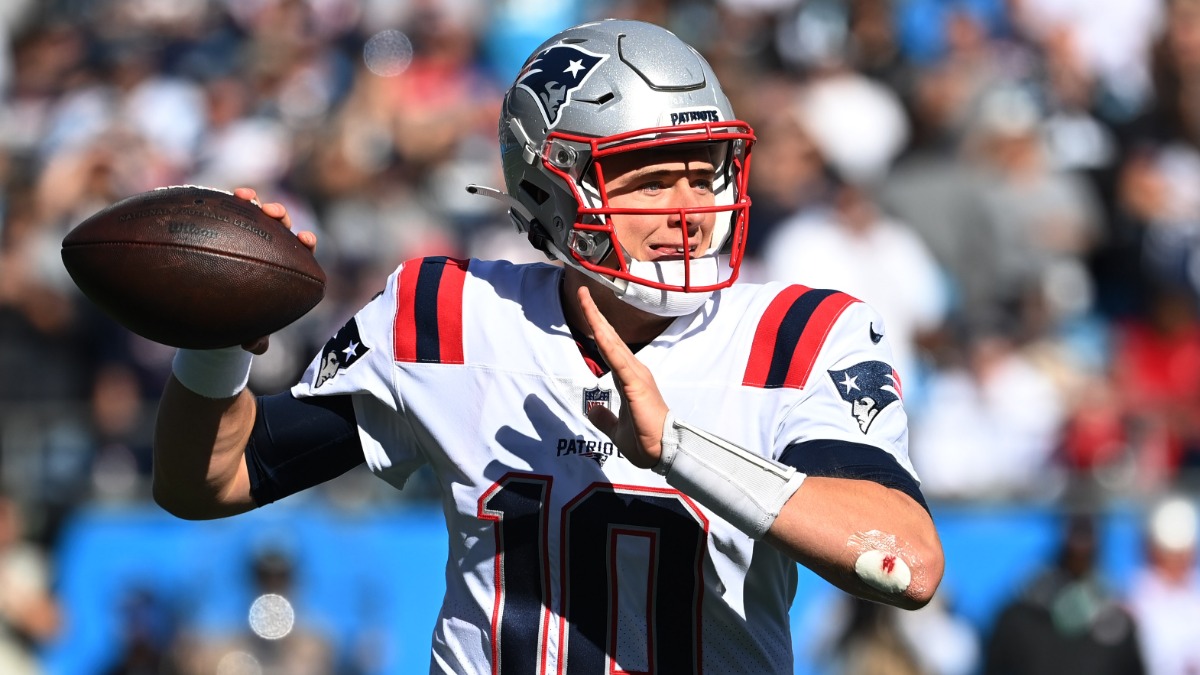 New England Patriots quarterback Mac Jones