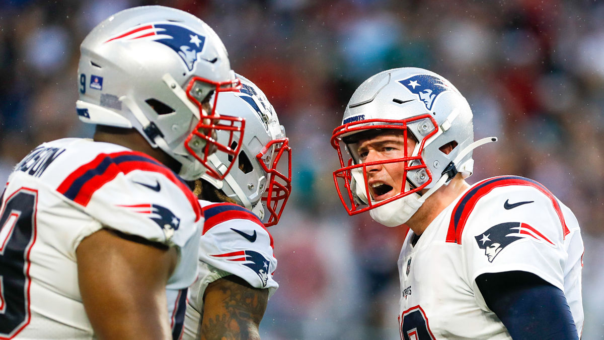 New England Patriots quarterback Mac Jones