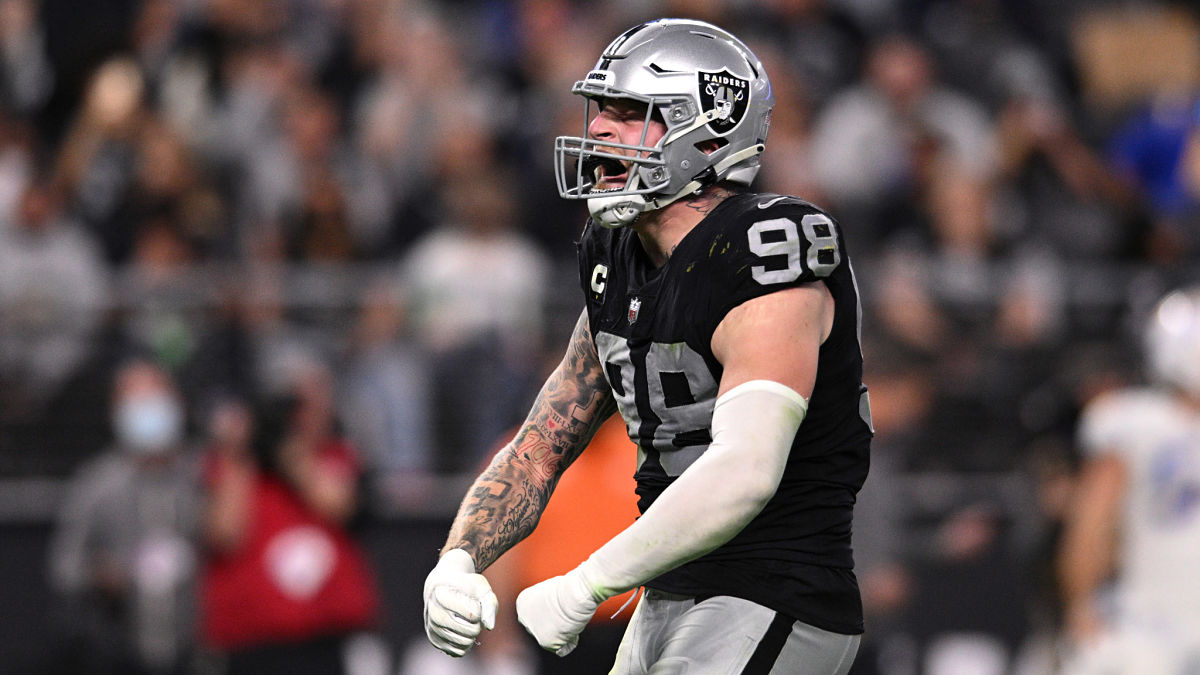 Las Vegas Raiders defensive end Maxx Crosby