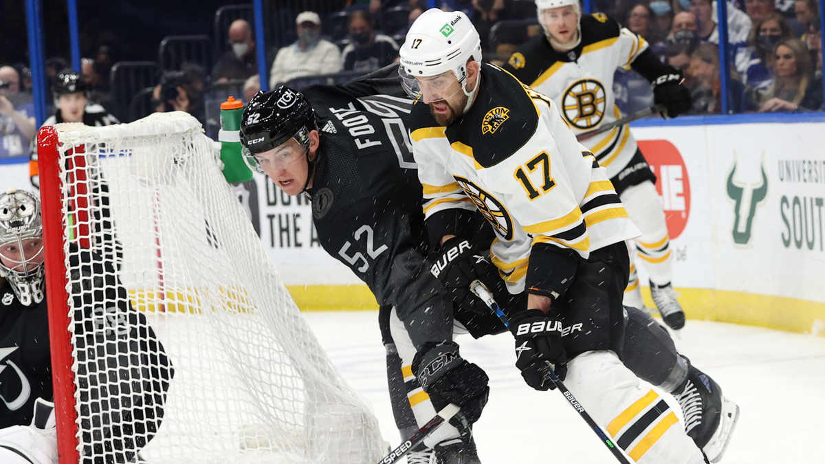 Boston Bruins forward Nick Foligno