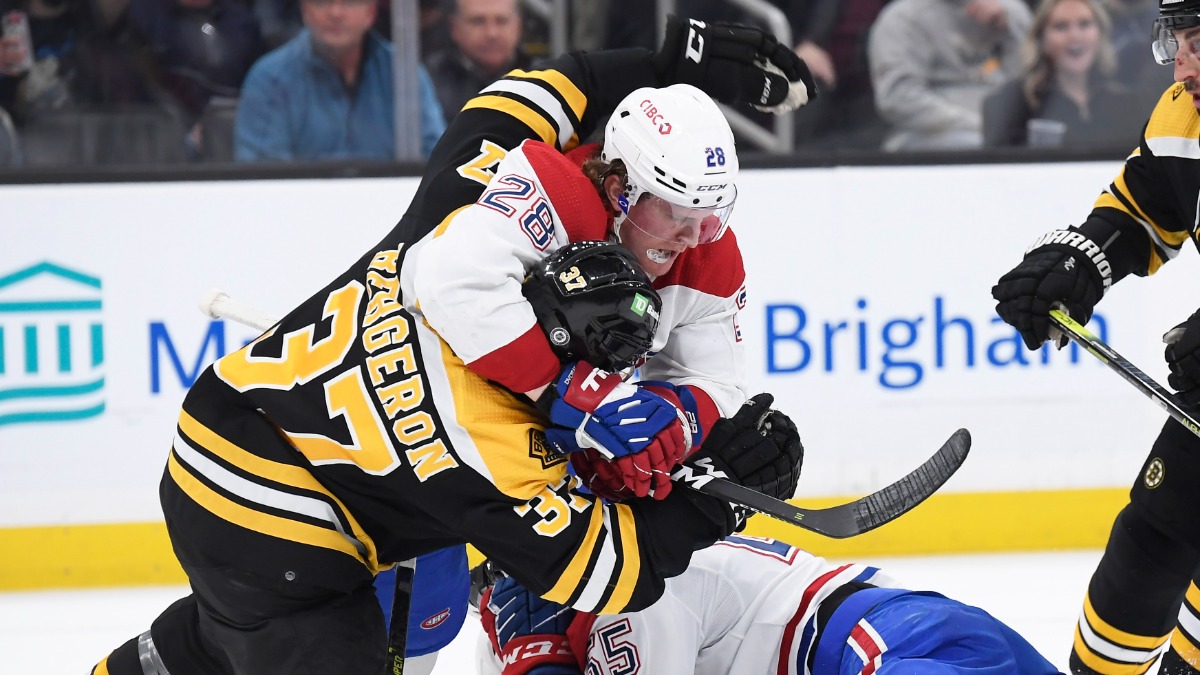 Boston Bruins center Patrice Bergeron