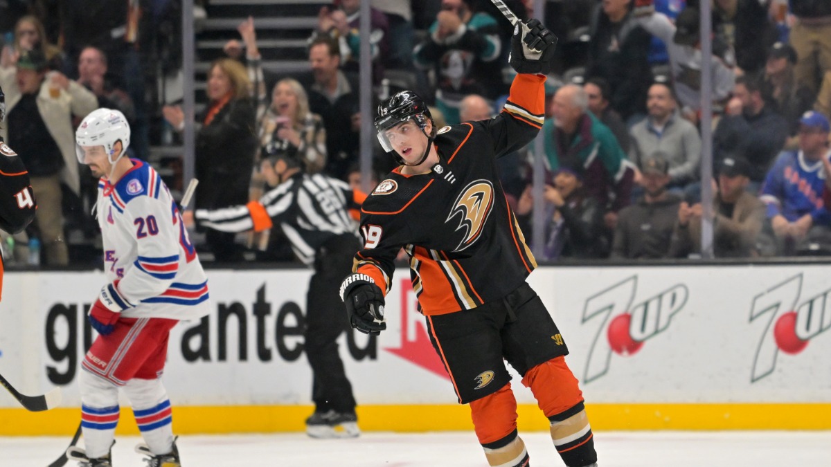 Anaheim Ducks forward Troy Terry