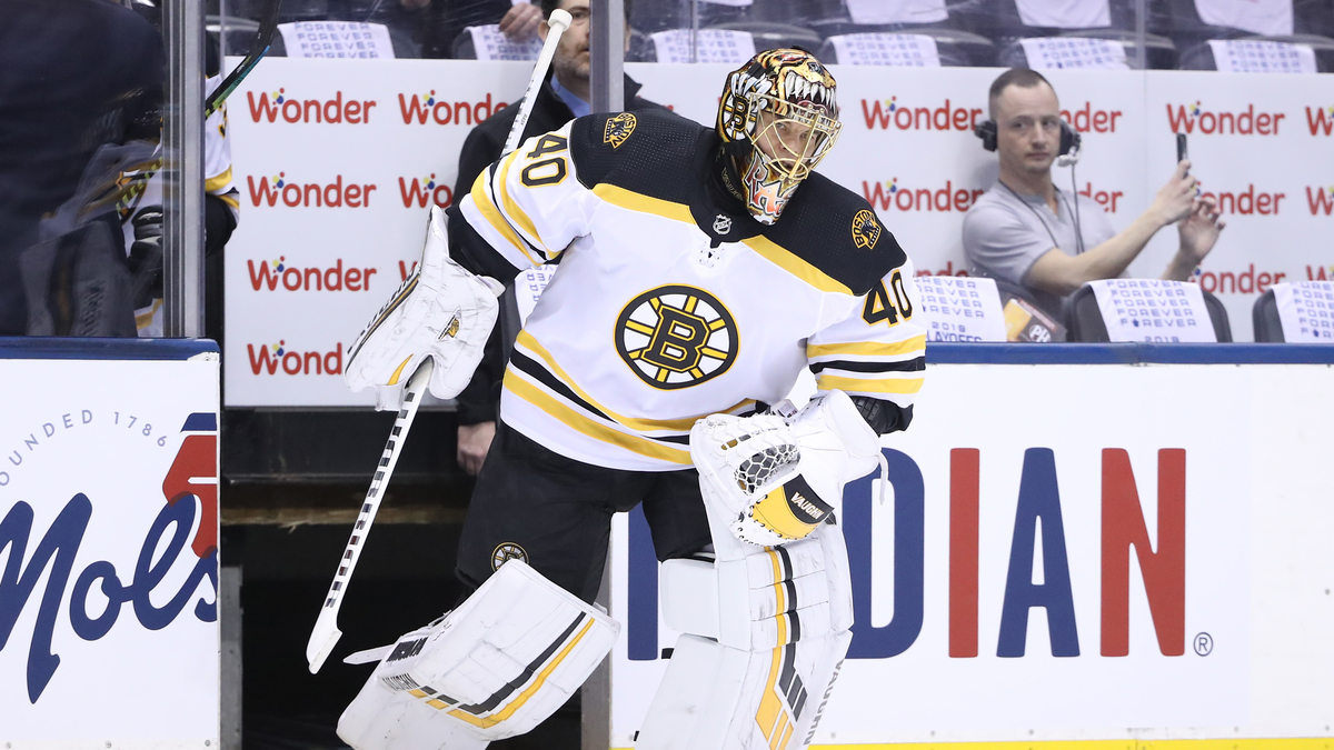Boston Bruins goalie Tuukka Rask