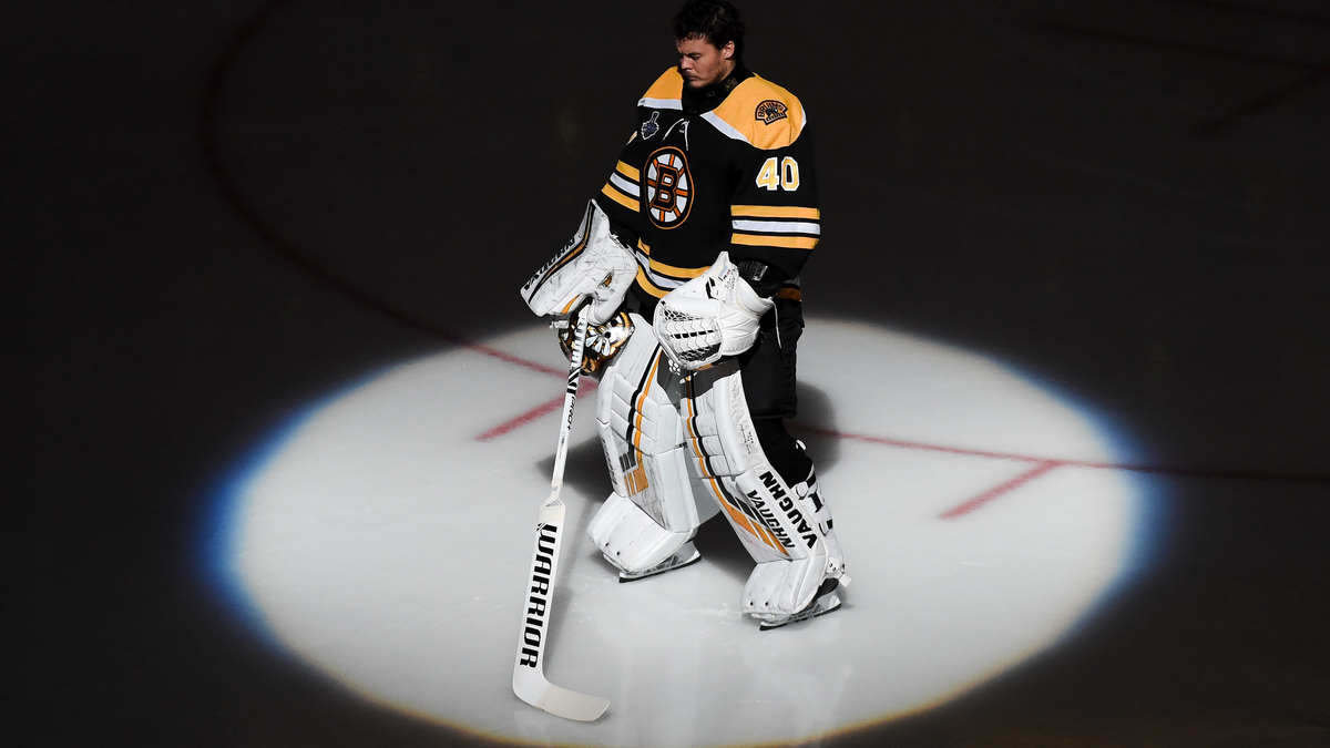 Boston Bruins goalie Tuukka Rask