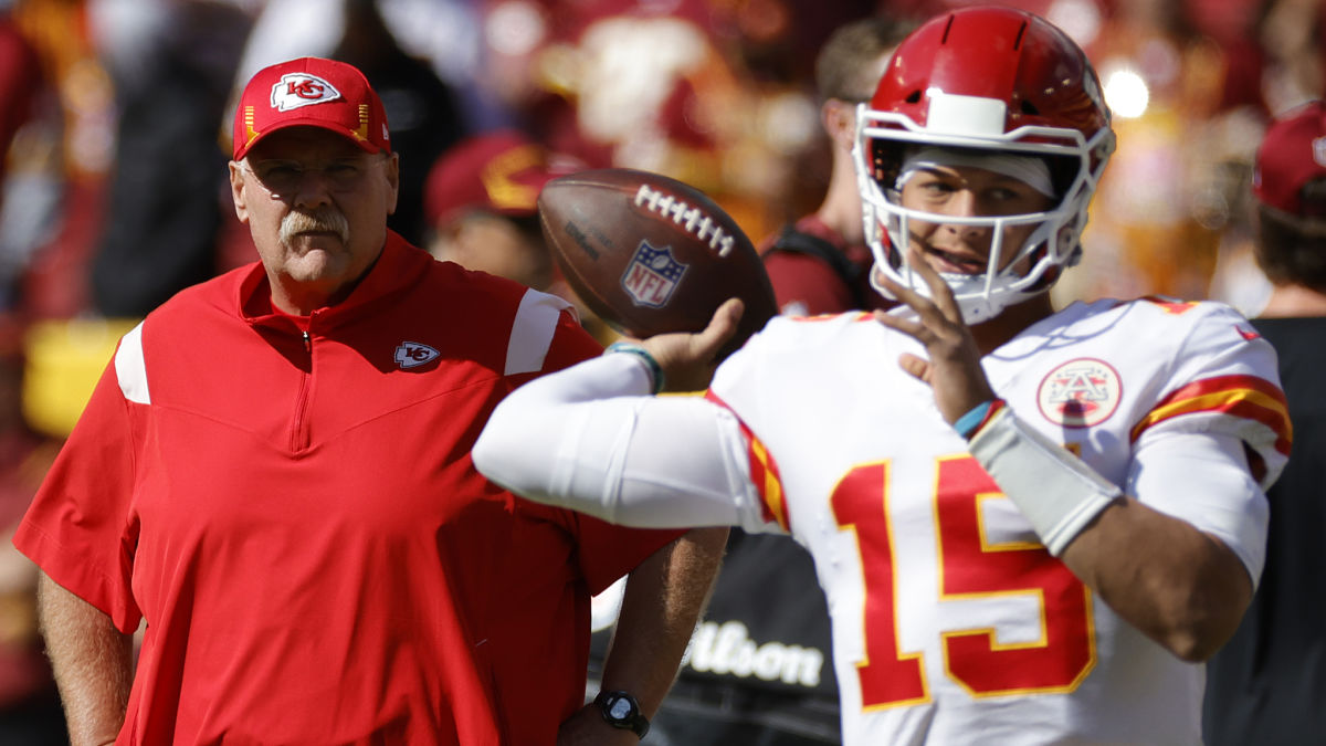 Kansas City Chiefs coach Andy Reid, quarterback Patrick Mahomes