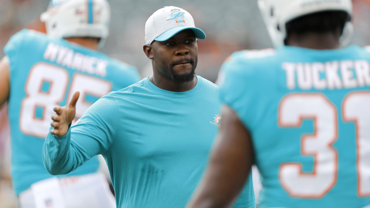 Former Miami Dolphins head coach Brian Flores