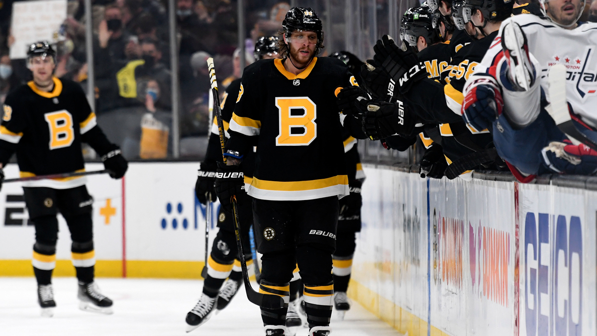 Boston Bruins forward David Pastrnak