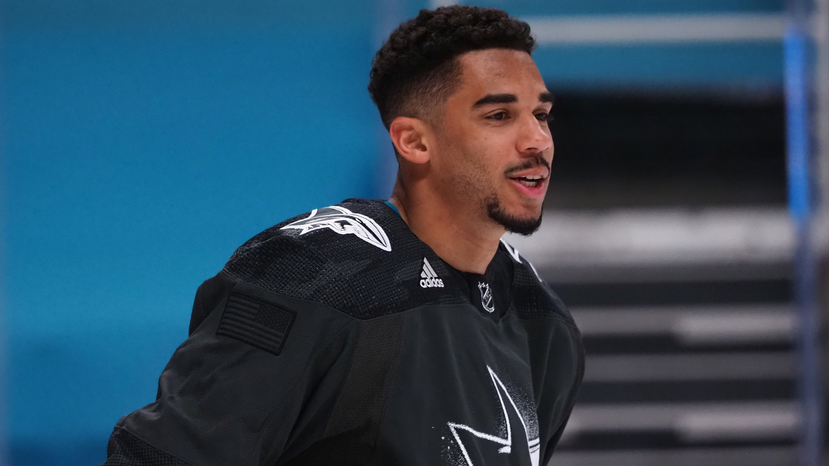 Free agent NHL forward Evander Kane