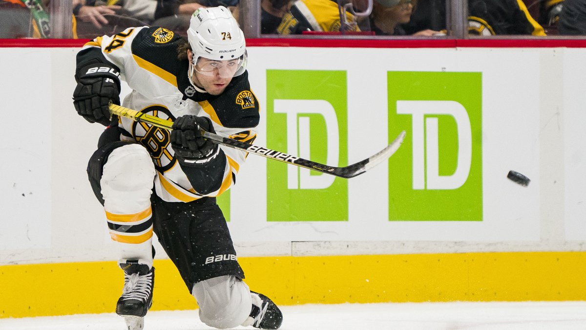 Boston Bruins forward Jake DeBrusk