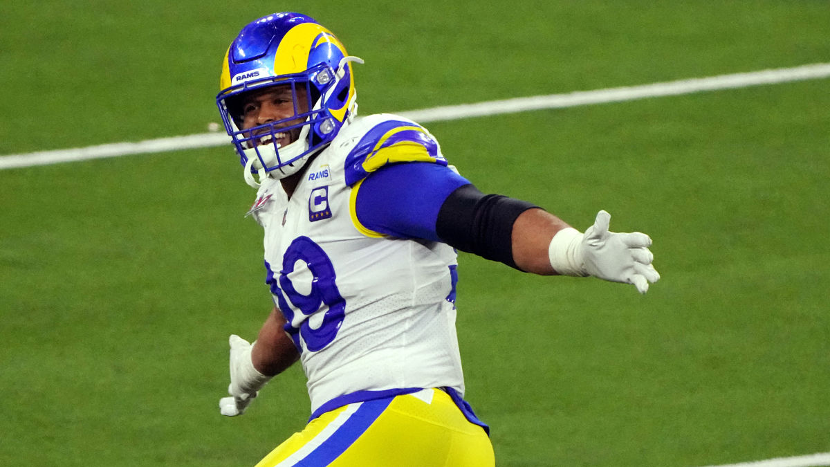 Los Angeles Rams defensive lineman Aaron Donald