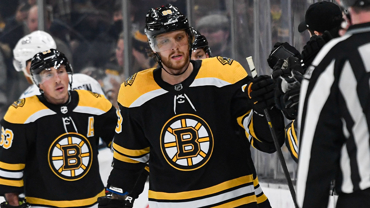 Boston Bruins forward David Pastrnak