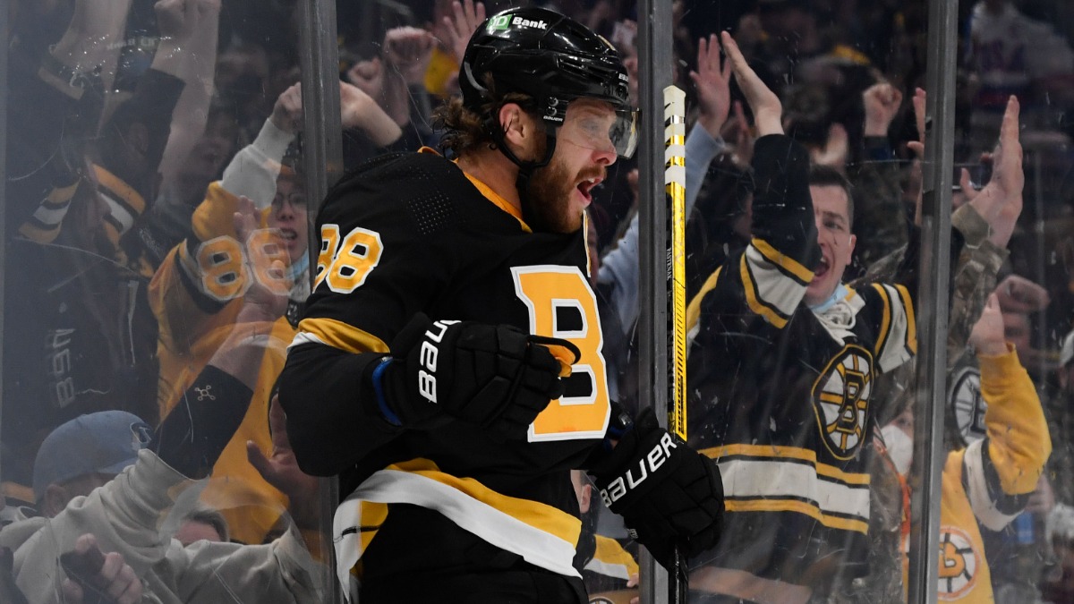 Boston Bruins winger David Pastrnak