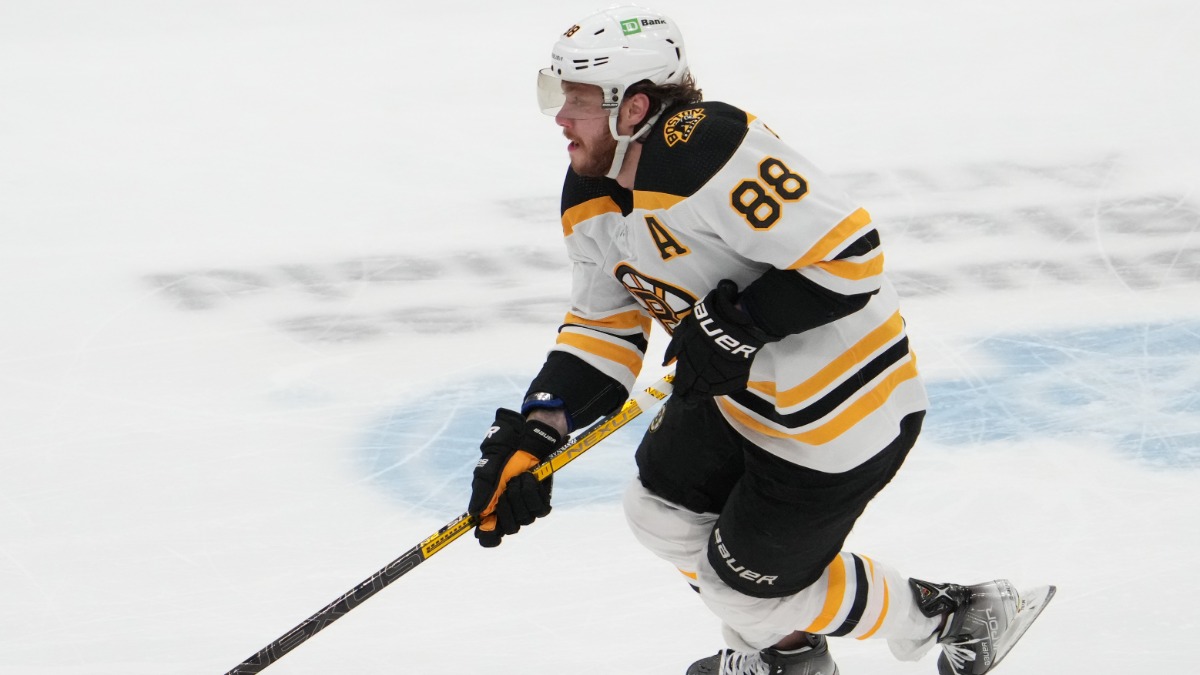 Boston Bruins forward David Pastrnak