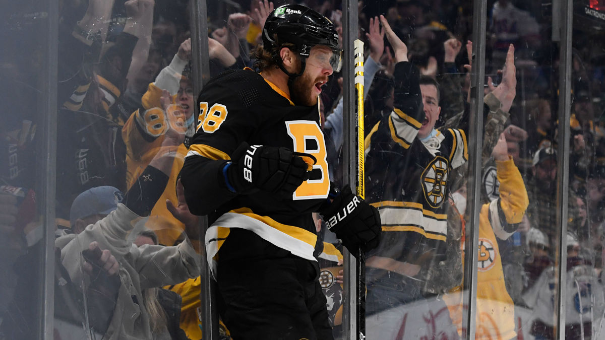 Boston Bruins forward David Pastrnak