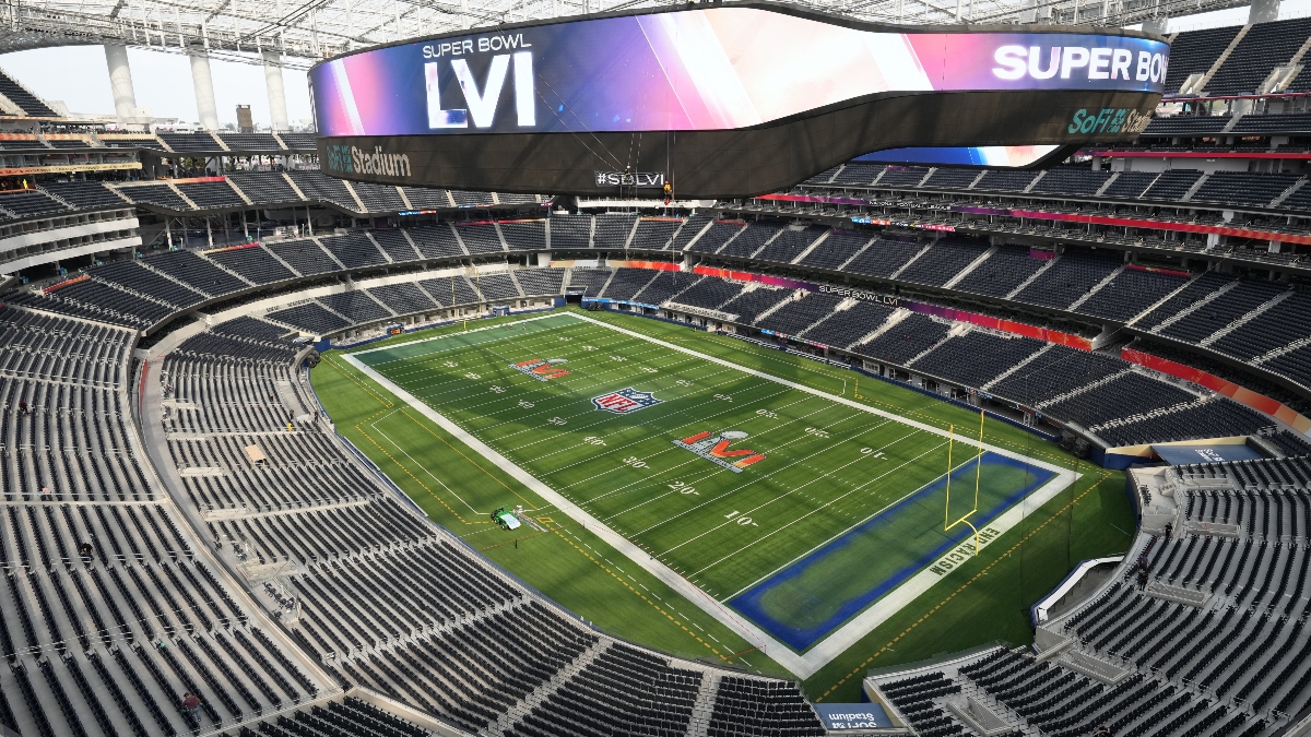 SoFi Stadium, the site of Super Bowl LVI