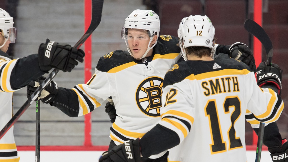 Boston Bruins forward Trent Frederic