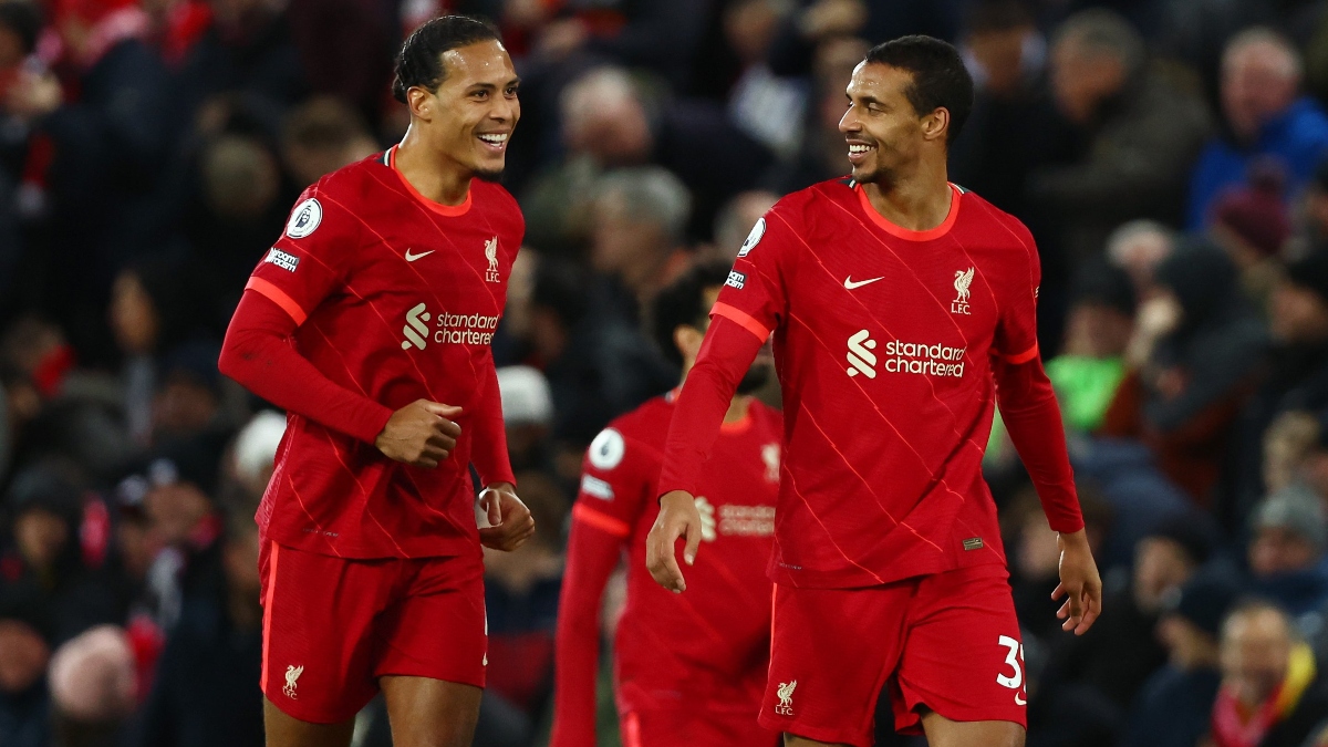 Liverpool defenders Virgil van Dijk (left) and Joel Matip
