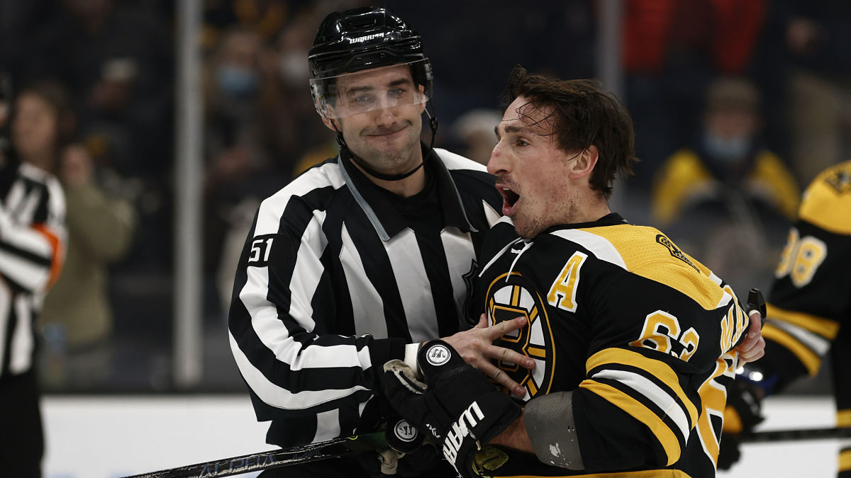 Boston Bruins left wing Brad Marchand