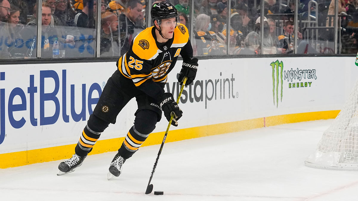 Boston Bruins defenseman Brandon Carlo