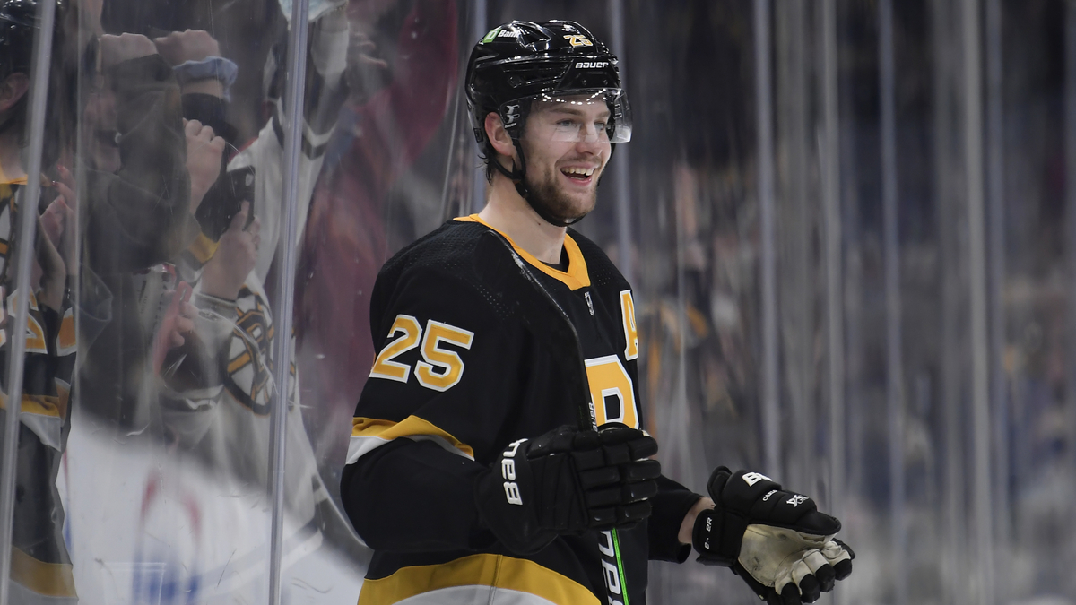 Boston Bruins defenseman Brandon Carlo